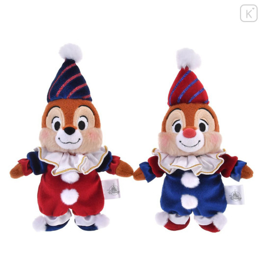 Japan Disney Store Plush Mascot Keychain - Chip : Pierrot Costume - 4