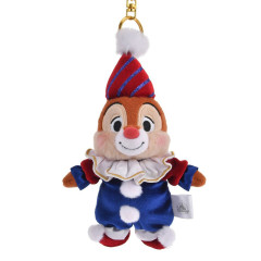 Japan Disney Store Plush Mascot Keychain - Dale : Pierrot Costume