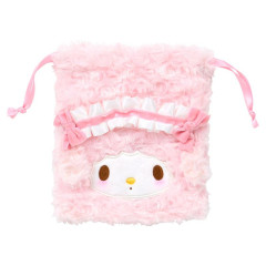 Japan Sanrio Fluffy Drawstring Bag - My Sweet Piano : Lolita Pink