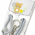 Japan San-X Multi Ring Plus with Shoulder Strap - Kiiroitori & Rilakkuma : Basic Rilakkuma Flower - 2