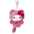 Japan Sanrio Original Mascot Holder - Hello Kitty : Leopard Gal Cat Pink - 1