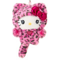 Japan Sanrio Original Mascot Holder - Hello Kitty : Leopard Gal Cat Pink - 2