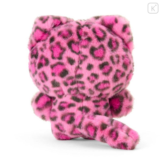 Japan Sanrio Original Mascot Holder - Hello Kitty : Leopard Gal Cat Pink - 3