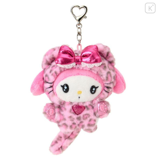 Japan Sanrio Original Mascot Holder - My Melody : Leopard Gal Cat Pink - 1