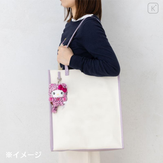 Japan Sanrio Original Mascot Holder - My Melody : Leopard Gal Cat Pink - 4