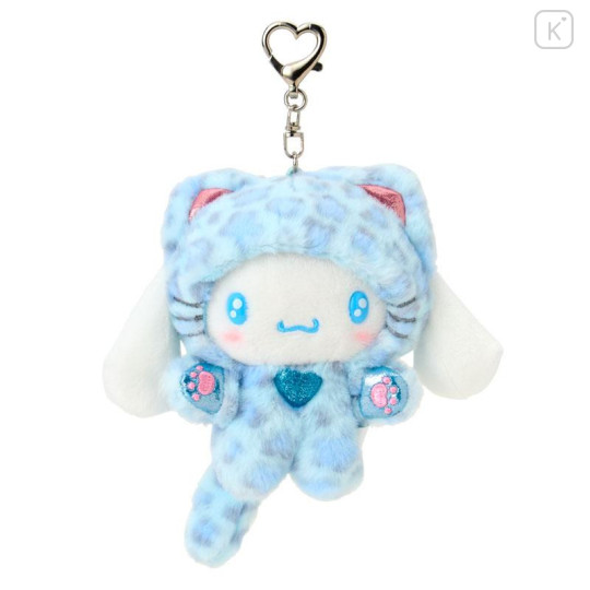 Japan Sanrio Original Mascot Holder - Cinnamoroll : Leopard Gal Cat Blue - 1