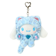 Japan Sanrio Original Mascot Holder - Cinnamoroll : Leopard Gal Cat Blue