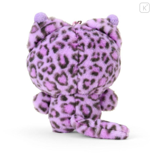 Japan Sanrio Original Mascot Holder - Kuromi : Leopard Gal Cat Purple - 3