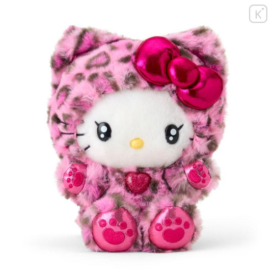 Japan Sanrio Original Plush Toy - Hello Kitty : Leopard Gal Cat Pink - 1