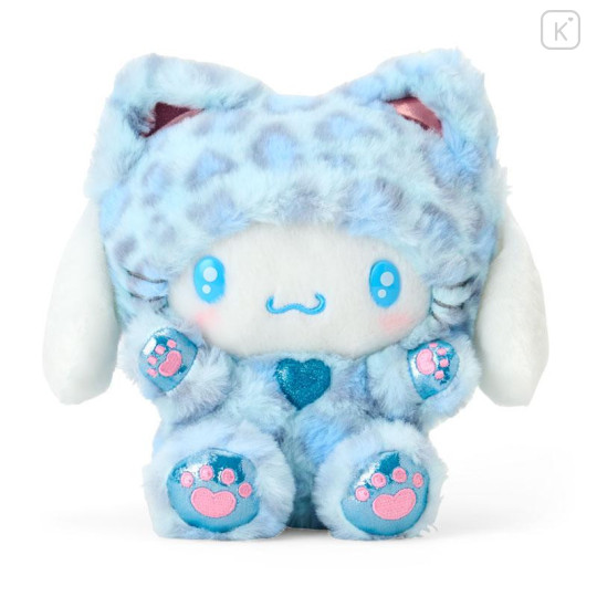 Japan Sanrio Original Plush Toy - Cinnamoroll : Leopard Gal Cat Blue - 1