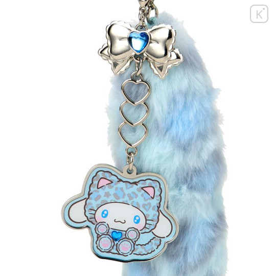 Japan Sanrio Original Dangling Tail Mascot Strap - Cinnamoroll : Leopard Gal Cat - 2