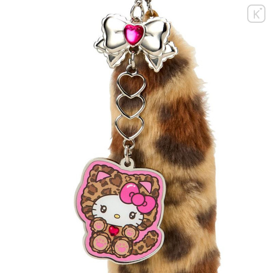 Japan Sanrio Original Dangling Tail Mascot Strap - Hello Kitty : Leopard Gal Cat - 2