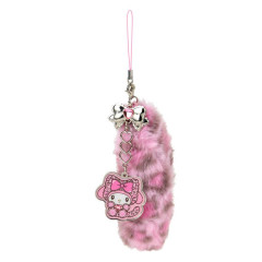 Japan Sanrio Original Dangling Tail Mascot Strap - My Melody : Leopard Gal Cat