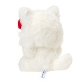 Japan Sanrio Plush Mascot Keychain - Hello Kitty : Fine Face Cat White - 3