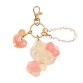Japan Sanrio Mascot Bag Charm Keychain - Hello Kitty : Baby Pink Shell Holographic - 1