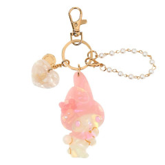 Japan Sanrio Mascot Bag Charm Keychain - My Melody : Baby Pink Shell Holographic