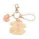 Japan Sanrio Mascot Bag Charm Keychain - Pompompurin : Baby Pink Shell Holographic