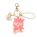 Japan Sanrio Mascot Bag Charm Keychain - Bad Badtz-maru : Baby Pink Shell Holographic - 1