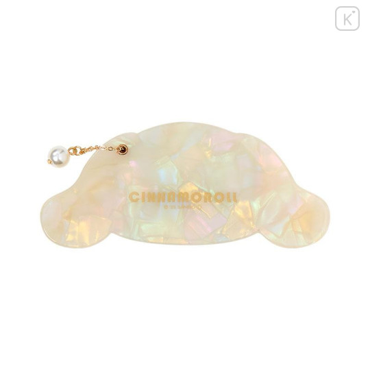 Japan Sanrio Slide Mirror - Cinnamoroll : Baby Pink Shell Holographic - 2