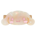 Japan Sanrio Acrylic Hair Clip Set - Cinnamoroll : Baby Pink Shell Holographic - 4