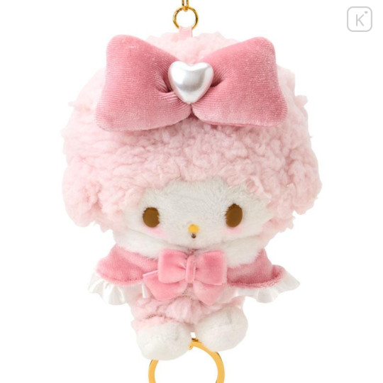Japan Sanrio Mascot Holder Reel Keychain - My Sweet Piano : Lolita Pink - 3