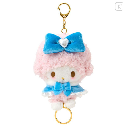 Japan Sanrio Mascot Holder Reel Keychain - My Sweet Piano : Lolita Blue - 1