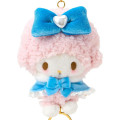 Japan Sanrio Mascot Holder Reel Keychain - My Sweet Piano : Lolita Blue - 3