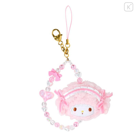 Japan Sanrio Beaded Hand Strap Phone Charm - My Sweet Piano : Lolita Pink - 1