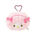 Japan Sanrio Face-shaped Pouch with Carabiner - My Sweet Piano : Lolita Pink - 1