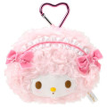 Japan Sanrio Face-shaped Pouch with Carabiner - My Sweet Piano : Lolita Pink - 2