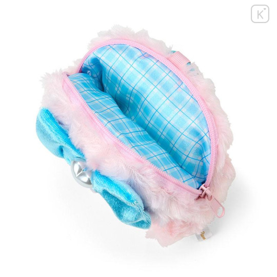 Japan Sanrio Face-shaped Pouch with Carabiner - My Sweet Piano : Lolita Blue - 3