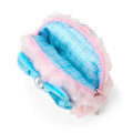 Japan Sanrio Face-shaped Pouch with Carabiner - My Sweet Piano : Lolita Blue - 3