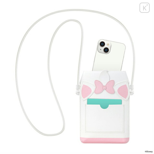 Japan Disney Smartphone Shoulder Pouch - Marie - 3