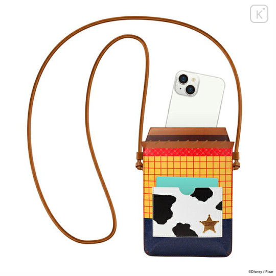 Japan Disney Smartphone Shoulder Pouch - Woody - 3