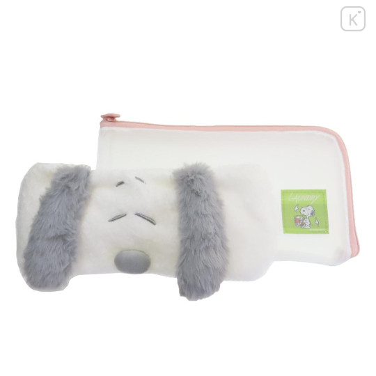 Japan Peanuts Hair Turban with Pouch - Snoopy : Gray - 1