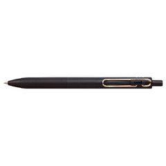 Japan Uni-ball One Gel Pen - 0.5mm Black : Black Body Rose Gold Version
