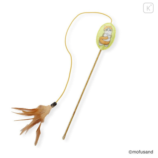 Japan Mofusand Cat Teaser Wand Toy - Feather - 1
