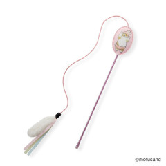 Japan Mofusand Cat Teaser Wand Toy - Fur & Ribbon