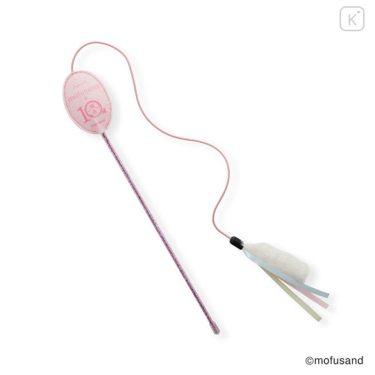 Japan Mofusand Cat Teaser Wand Toy - Fur & Ribbon - 4
