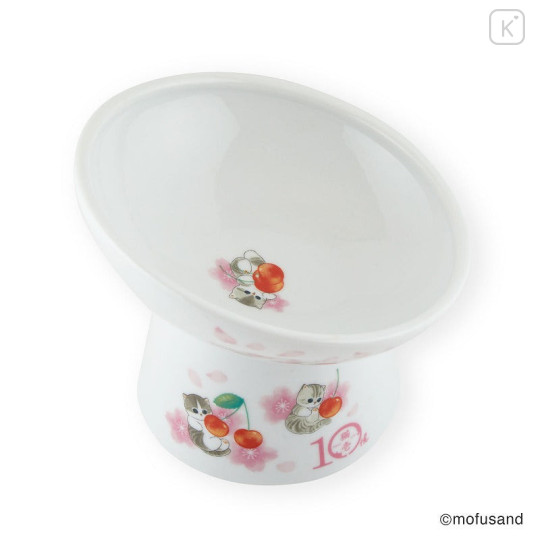 Japan Mofusand Nyanyame Cat Food Bowl with Legs - 1