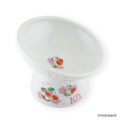 Japan Mofusand Nyanyame Cat Food Bowl with Legs