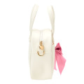 Japan Sanrio Original Kids Shoulder Crossbody Bag - Hello Kitty : Ivory Big Ribbon - 3
