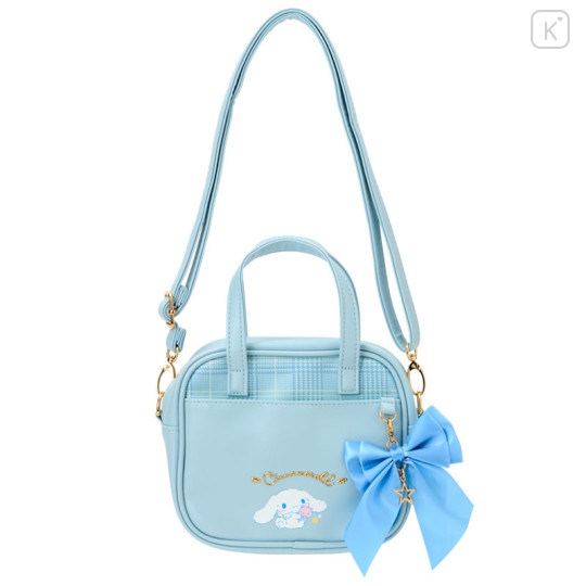 Japan Sanrio Original Kids Shoulder Crossbody Bag - Cinnamoroll : Blue Big Ribbon - 1