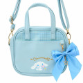 Japan Sanrio Original Kids Shoulder Crossbody Bag - Cinnamoroll : Blue Big Ribbon - 2
