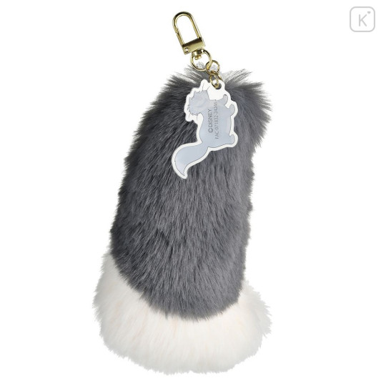Japan Disney Store Keychain - Cinderella : Cat Lucifer Fluffy Tail Key Chain Fes - 2