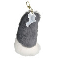 Japan Disney Store Keychain - Cinderella : Cat Lucifer Fluffy Tail Key Chain Fes - 2