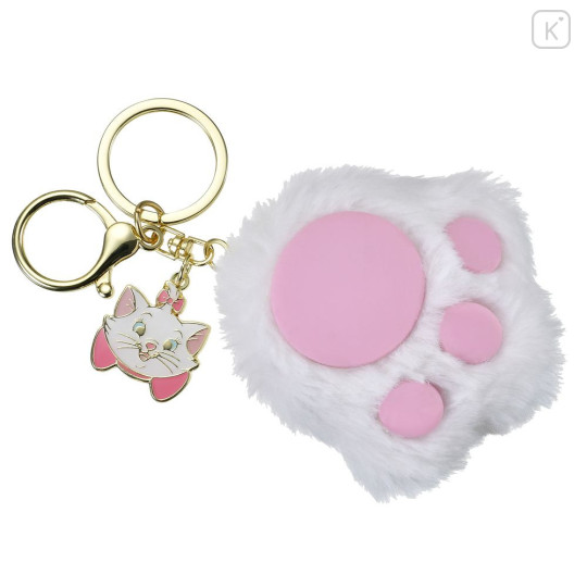Japan Disney Store Keychain - Marie : Fluffy Squishy Paw Key Chain Fes - 1