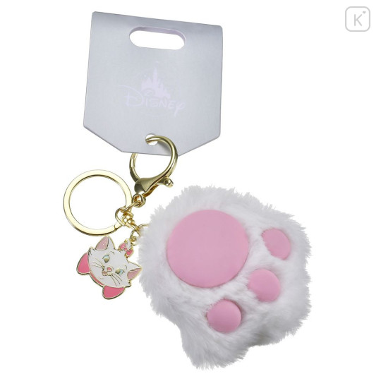 Japan Disney Store Keychain - Marie : Fluffy Squishy Paw Key Chain Fes - 2