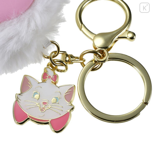 Japan Disney Store Keychain - Marie : Fluffy Squishy Paw Key Chain Fes - 4