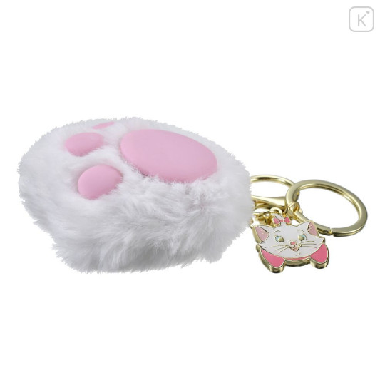 Japan Disney Store Keychain - Marie : Fluffy Squishy Paw Key Chain Fes - 6